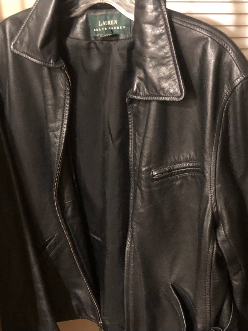 Lauren Ralph Lauren Black Leather Jacket